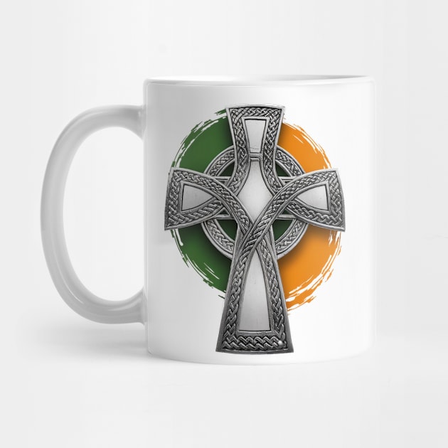 Irish Republican Celtic Cross & Tricolour by Ireland